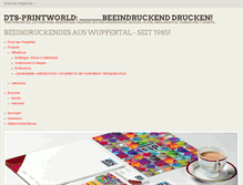 Tablet Screenshot of dts-printworld.de